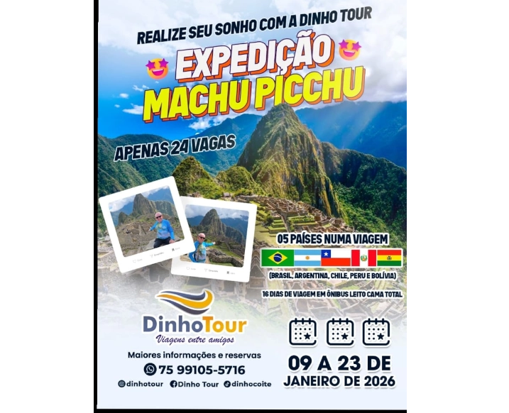 EXPEDIÇÃO MACHU PICCHU – JANEIRO /2026 